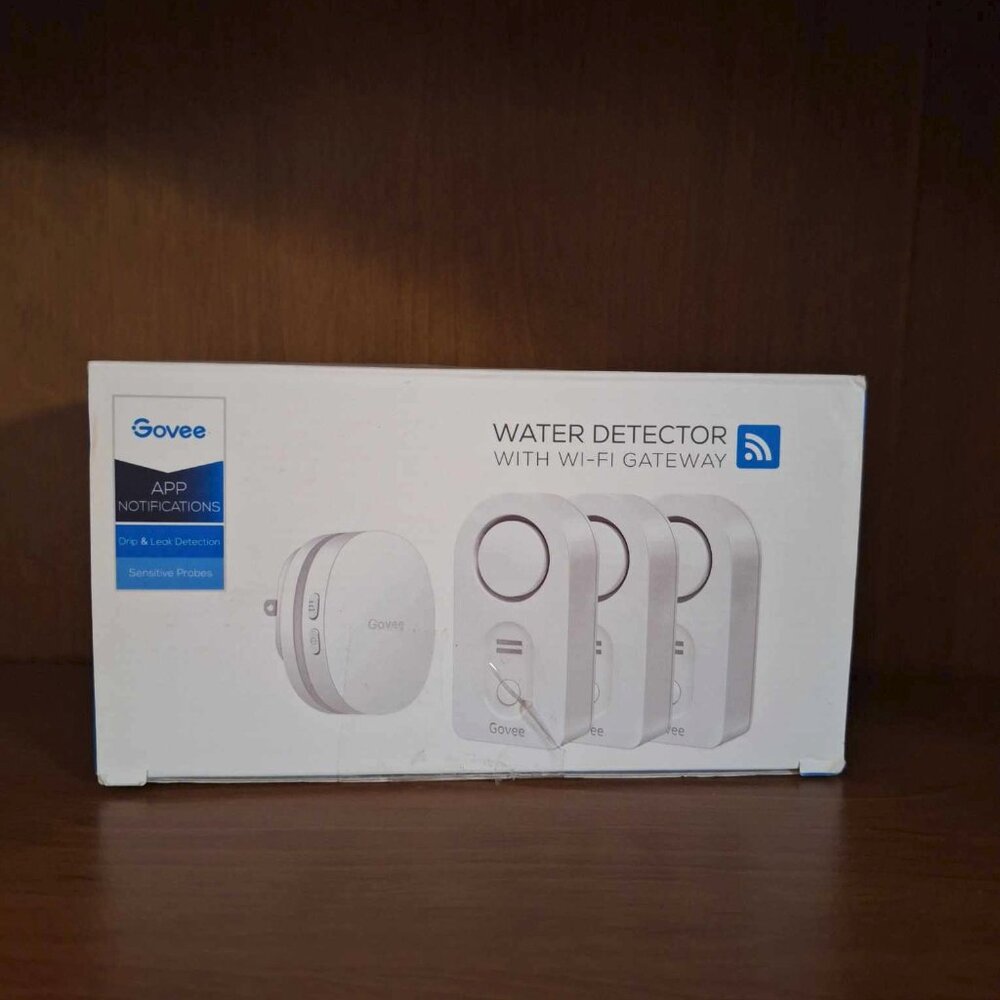 NIP Govee WiFi Water Sensor 3 Packs, Smart Water Leak Detector, 2.4G WiFi